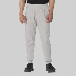 Soybu Men's S Gray Performance Jogger Track Pants 2-Way Stretch  M0359